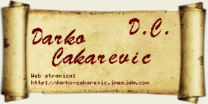 Darko Čakarević vizit kartica
